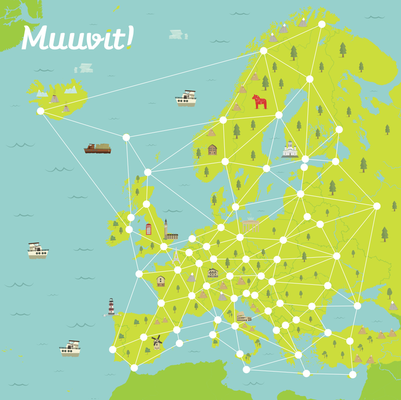Postcard content europakarte news